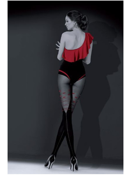 Vzorované punčocháče Kiss like stockings