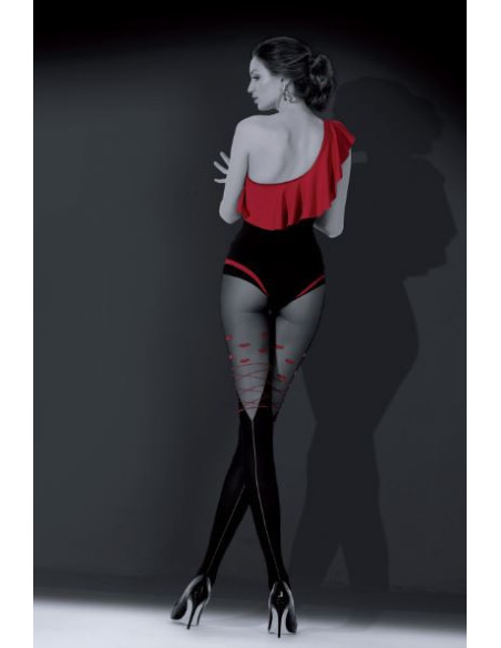 Vzorované punčocháče Kiss like stockings