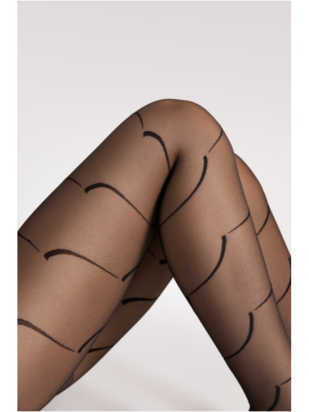 Punčochové kalhoty se vzorem Fiore Black Swan 2