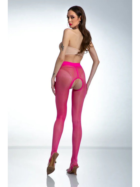 Lesklé růžové punčocháče s dírkou Amour Hip Gloss 2