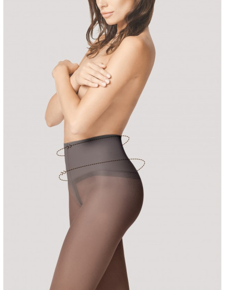 Punčochové kalhoty Fiore Fit Control korigující linii břicha, 40 DEN